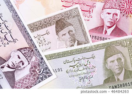 Old Pakistani money, a business background  46484263