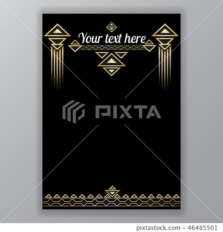 Art deco page template 46485501
