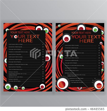Sushi menu vector template for web and print 46485565