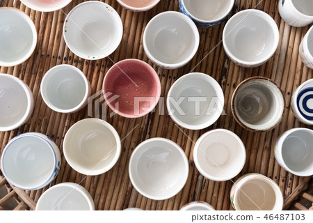 background, blue, bowl 46487103