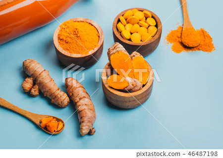 Mess of turmeric plant in different conditions. Mess of turmeric plant in different conditions. 46487198