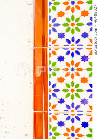 Traditional ornamental Spanish decorative tiles 46488027