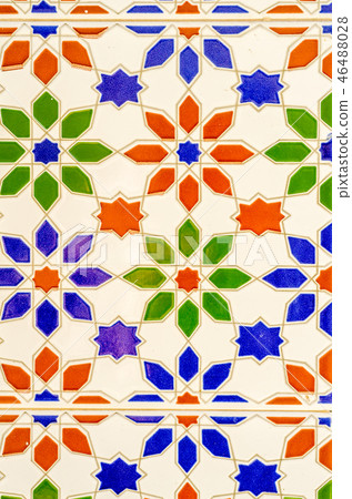 Traditional ornamental Spanish decorative tiles Traditional ornamental Spanish decorative tiles 46488028