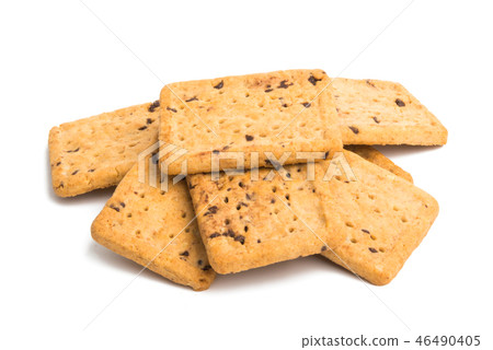 chocolate chip cookies isolated 46490405