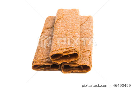 crunchy biscuit isolated 46490499