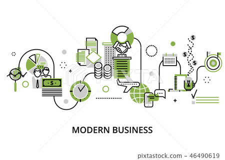 Concept of modern business process 46490619
