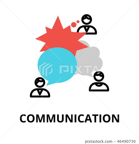 Concept of communication, vector illustration Concept of communication, vector illustration 46490730