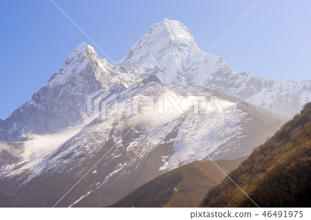 Ama Dablam summit in Himalayas Everest base camp  46491975