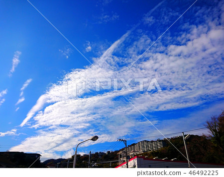 Winter sky in Ito city of Shisatsu Winter sky in Ito city of Shisatsu 46492225