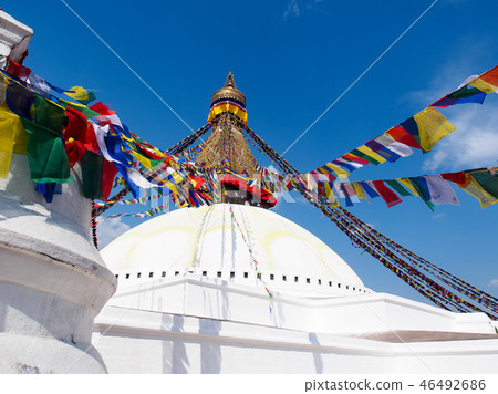 Nepal-Kathmandu-Bodenath Temple / Bouddhanath Stupa, Kathmandu 46492686
