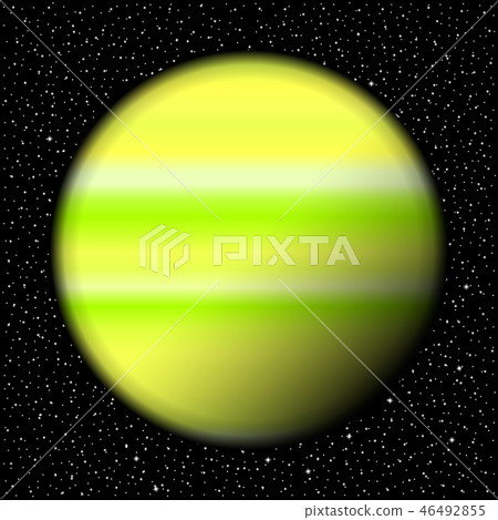 Planet and starry sky. 46492855