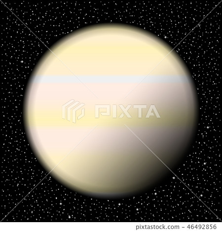Planet and starry sky. 46492856