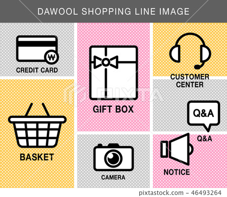 Clean line icon collection 46493264