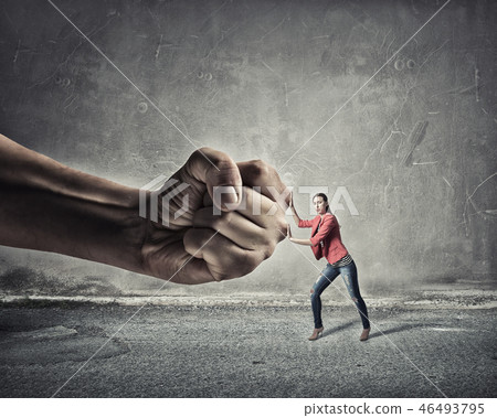 Woman undergo authority power 46493795