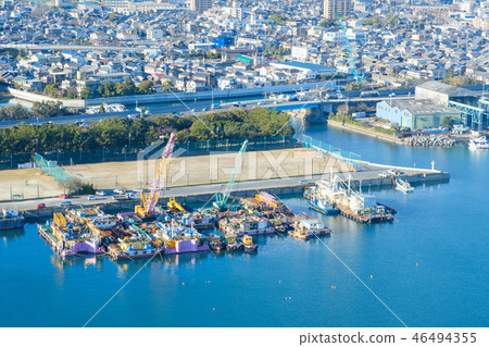 Industrial area of Yokkaichi 46494355