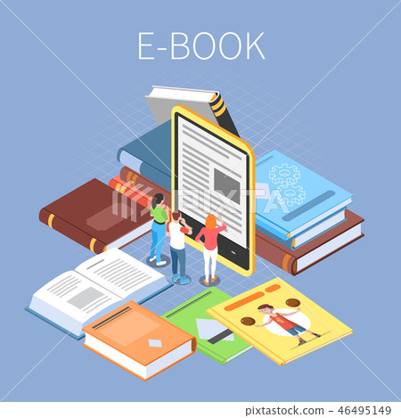 Library Isometric Concept Library Isometric Concept 46495149