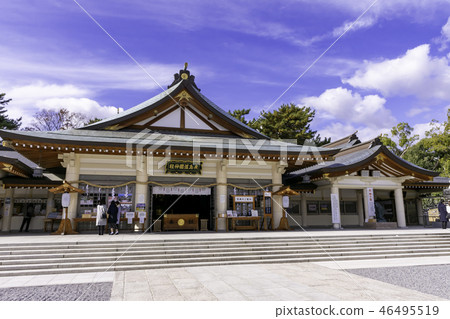 Hiroshima Castle Hiroshima Gokoku Shrine Hiroshima Castle Hiroshima Gokoku Shrine 46495519