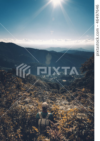 Mountain view Daytime countryside Tourist Mountain view Daytime countryside Tourist 46497646