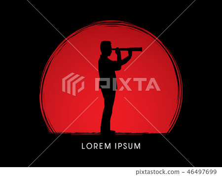 Telescope looking, Business, Vision graphic vector 46497699