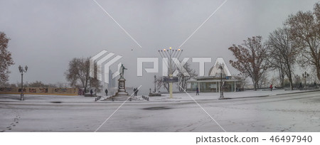 Snowy morning in Odessa, Ukraine Snowy morning in Odessa, Ukraine 46497940