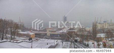 Snowy morning in Odessa, Ukraine Snowy morning in Odessa, Ukraine 46497944