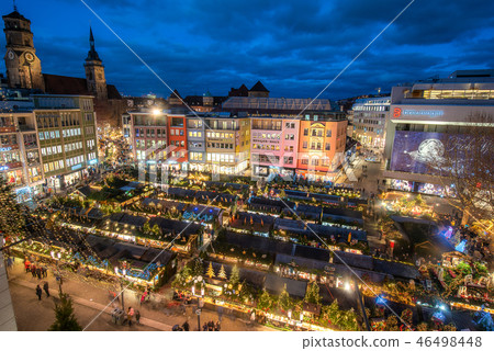 Germany Stuttgart Christmas Market Markt Square 46498448