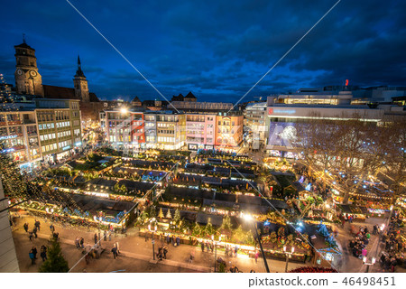 德國斯圖加特聖誕節市場Markt廣場 德國斯圖加特聖誕節市場Markt廣場 46498451