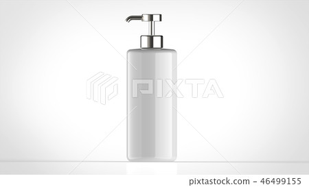 Bottle white cylinder front Bottle white cylinder front 46499155