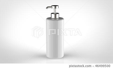 Bottle white cylinder 46499500