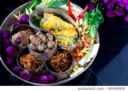 rice in ice water thai old style food rice in ice water thai old style food 46499908