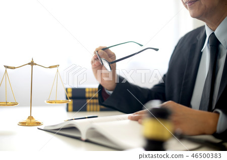 Judge lawyer gavel work in office 46500383