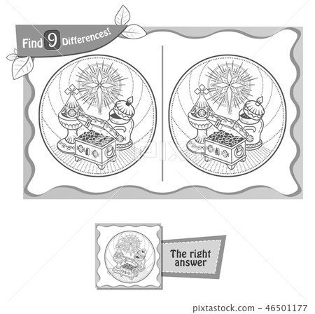 gifts, magi find 9 differences 46501177