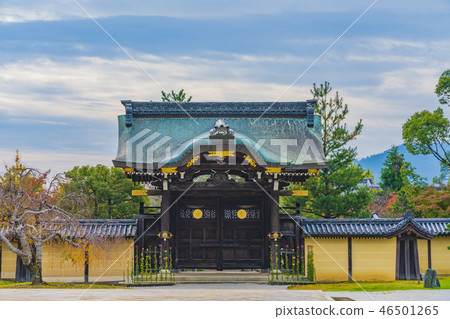 京都秋天Daisakuji寺Teshimon 京都秋天Daisakuji寺Teshimon 46501265