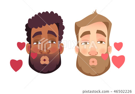 emotions of man face set emotions of man face set 46502226