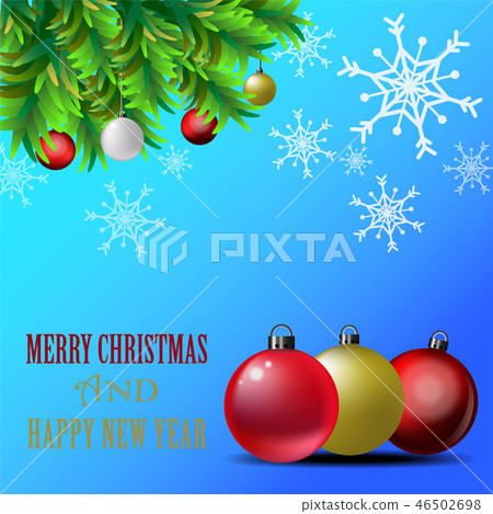 Christmas and New Year greeting card background. Christmas and New Year greeting card background. 46502698