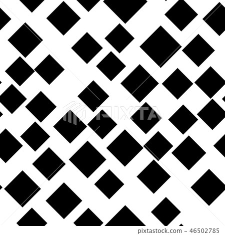 Seamless abstract geometric pattern of black squares in random order. Simple flat vector Seamless abstract geometric pattern of black squares in random order. Simple flat vector 46502785
