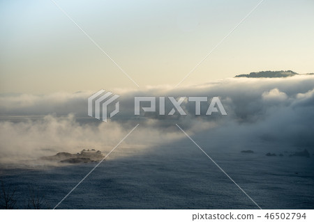 Ryugu城堡Gogashima包裹在雲海 46502794