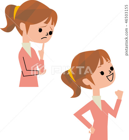 Woman who overcame troubles (sideways) Woman who overcame troubles (sideways) 46503155