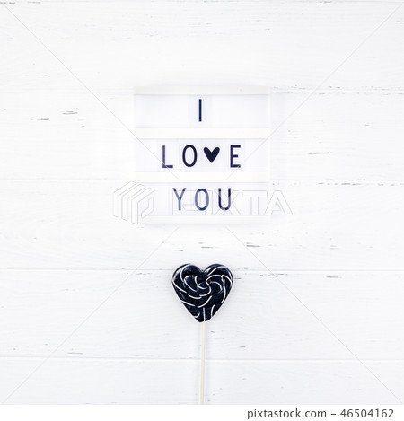 Creative Valentine Day romantic composition 46504162