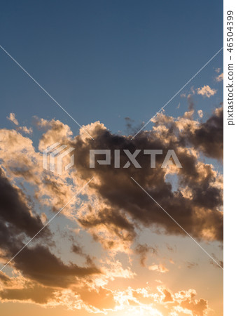 日落 日落的天空 傍晚 46504399