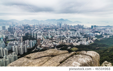 Hong Kong China Lion Rock Panorama Hong Kong China Lion Rock Panorama 46504968