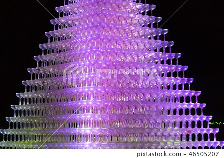 Illuminated champagne tower 46505207