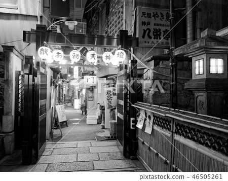 大阪Sonezaki Hatsutenjin下一個胡同(單色) 大阪Sonezaki Hatsutenjin下一個胡同(單色) 46505261