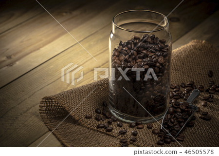 Coffee beans and storage containers 46505578