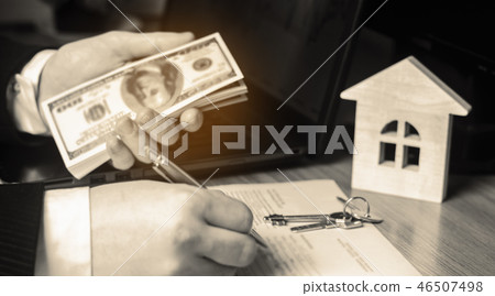 Real estate concept. Buying and selling homes. Real estate concept. Buying and selling homes. 46507498