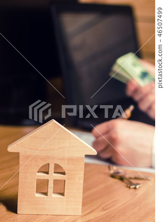 Real estate concept. Buying and selling homes. Real estate concept. Buying and selling homes. 46507499