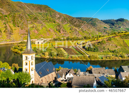 Saint Lawrence Church at the Moselle Bow - Bremm, Germany 46507667