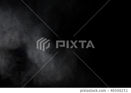 Abstract  smoke cloud on black background. 46508251