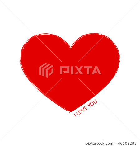 red heart icon pictogram 46508293