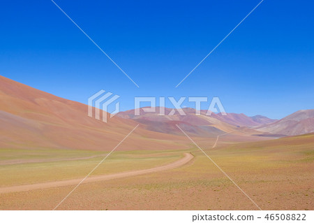 Beautiful mountain landscape in the Argentine Andes, near Laguna Brava, Paso Pircas Negras Beautiful mountain landscape in the Argentine Andes, near Laguna Brava, Paso Pircas Negras 46508822